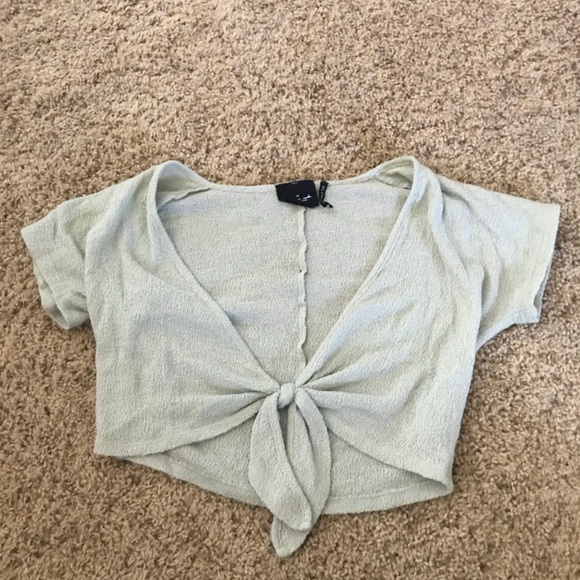 Urban Outfitters Tops - UO Sheer Tie Front Tee